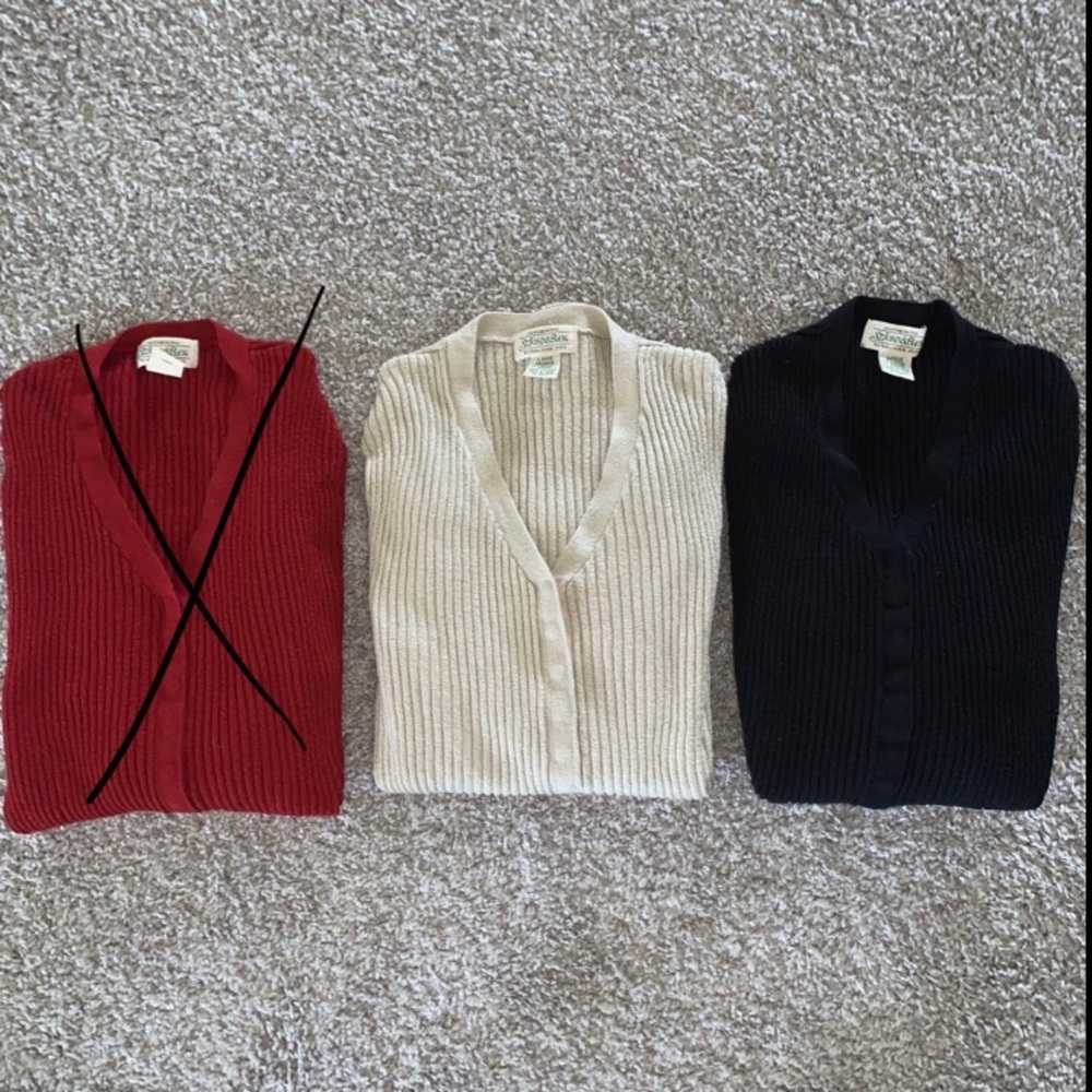 90s St. John’s bay sweaters button up - Picture 6 of 7